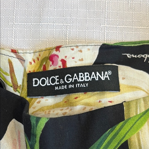 Dolce & Gabbana Skater Mini Skirt Black Green Tiered - Picture 2 of 6